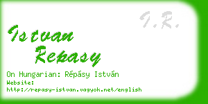 istvan repasy business card